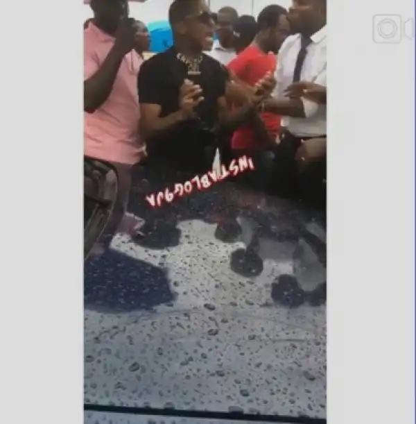 Small Doctor Furious As Man Bashes His Porsche At Lagos Airport (Photos)